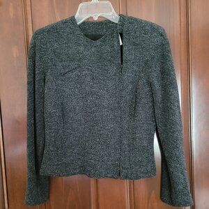 Dana Buchman Petite side zippered top size 6 P wool/nylon blend